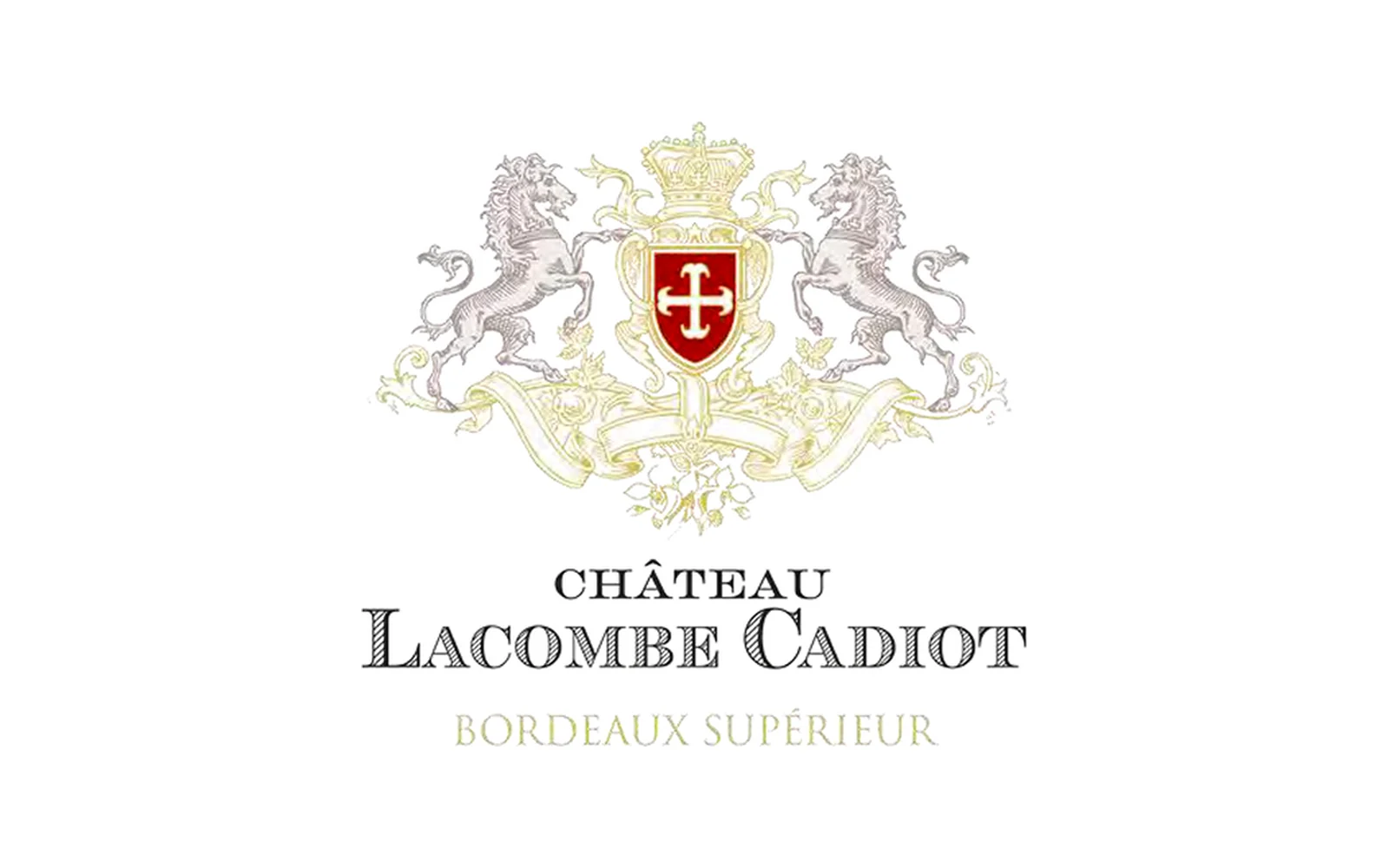 Le logo de Château Lacombe Cadiot avant et après