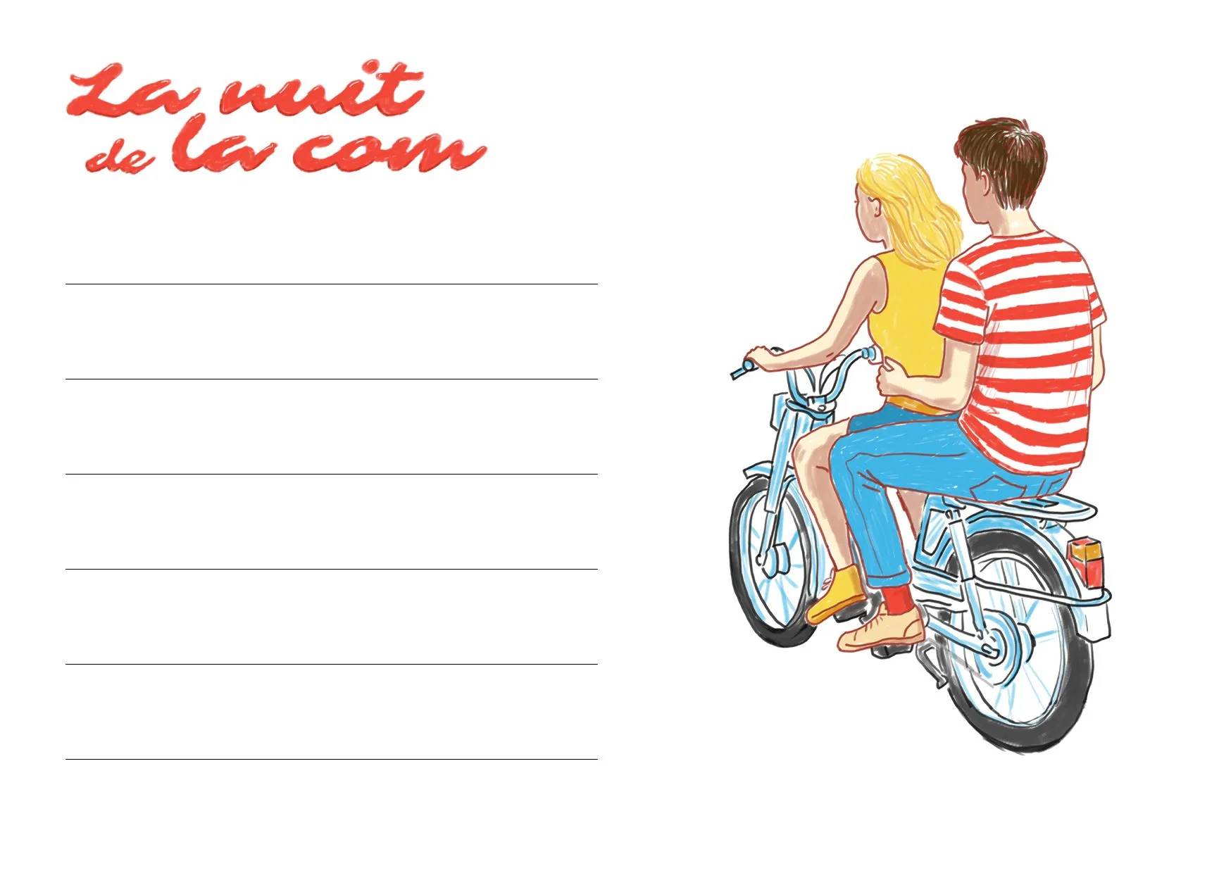 Carte postale, recto