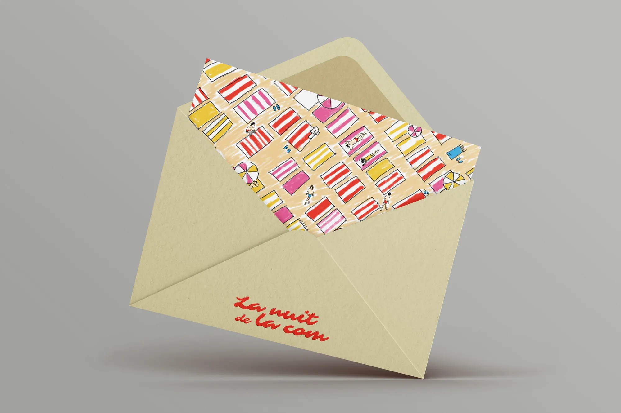 Enveloppe de la carte postale